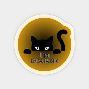 Scared cat Sticker